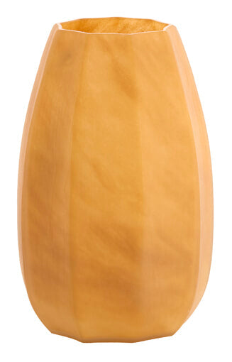 Light & Living Vaas Bradley Glas, 38cm - Karamel - Rond
