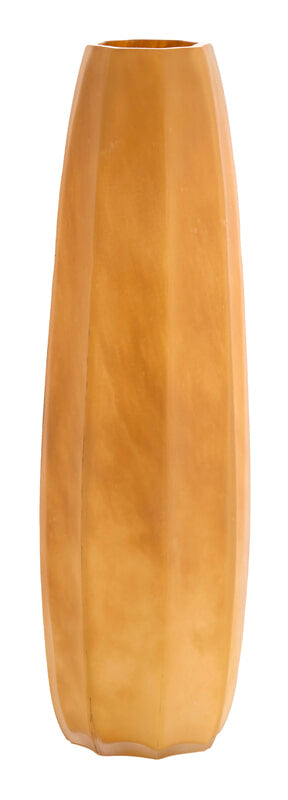 Light & Living Vaas Bradley Glas, 60cm - Karamel - Rond