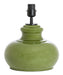 Light & Living Lampvoet Verde Glas, 33cm - Olijfgroen (excl. kap) - Rond