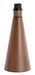 Light & Living Lampvoet Dinan Houtlook 33cm - Donkerbruin (excl. kap) - Rond
