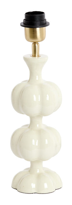 Light & Living Lampvoet Caldas 29cm - Crème (excl. kap) - Rond