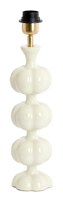 Light & Living Lampvoet Caldas 38cm - Crème (excl. kap) - Rond