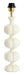 Light & Living Lampvoet Caldas 38cm - Crème (excl. kap) - Rond