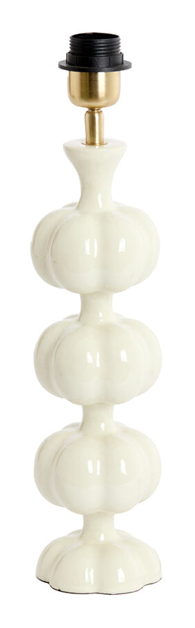 Light & Living Lampvoet Caldas 38cm - Crème (excl. kap) - Rond