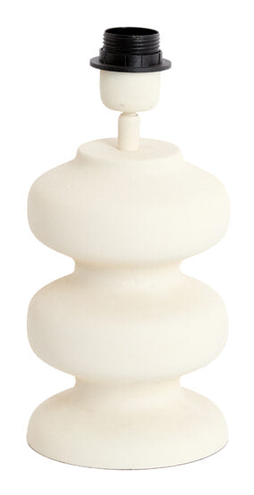 Light & Living Lampvoet Soroca 24cm - Mat Crème (excl. kap) - Organisch