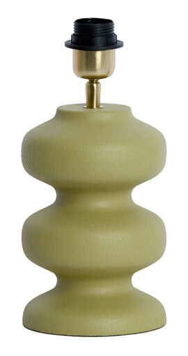 Light & Living Lampvoet Soroca 24cm - Mat Olijfgroen (excl. kap) - Rond