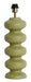 Light & Living Lampvoet Soroca 42cm - Olijfgroen (excl. kap) - Rond