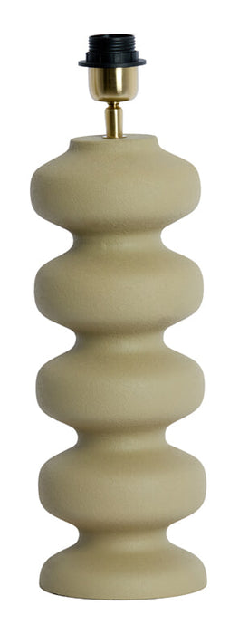 Light & Living Lampvoet Soroca 42cm - Mat Bruin/Grijs (excl. kap) - Rond