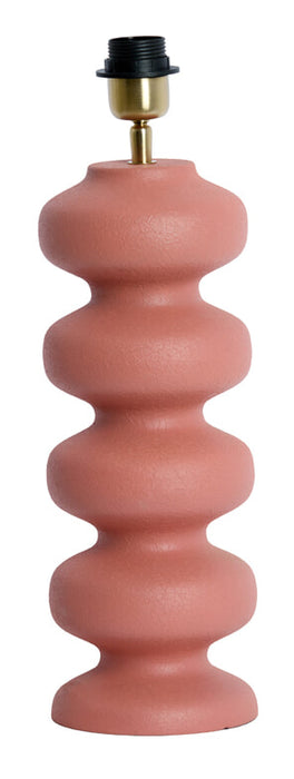 Light & Living Lampvoet Soroca 42cm - Mat Koraalroze (excl. kap) - Rond