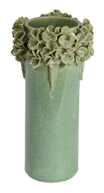 Light & Living Vaas Luserna Keramiek, 31cm - Mintgroen - Rond