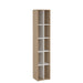 Boekenkast Bram Eiken / Wit - 41x205x35 cm - ThatLyfeStyle