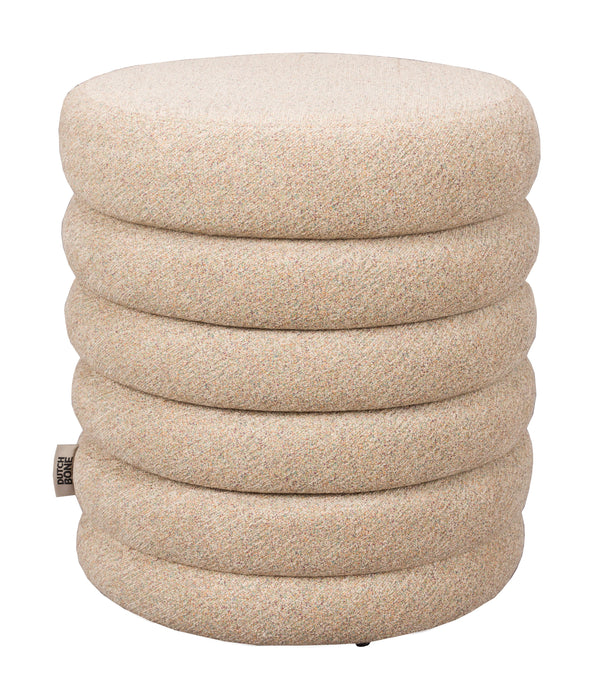 Dutchbone Poef Fern Bouclé