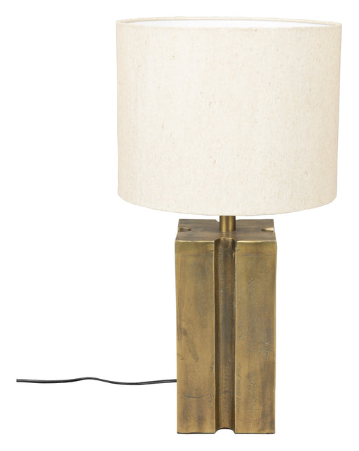 Dutchbone Tafellamp Roc Linnen, 62cm hoog - Wit