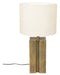 Dutchbone Tafellamp Roc Linnen, 62cm hoog - Wit