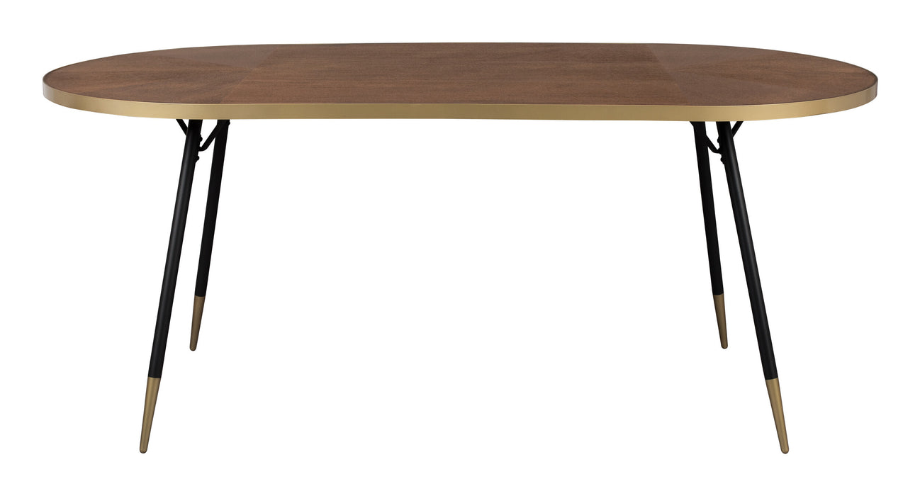 ZILT Eettafel Raziel, 200 x 90cm - Hout - Ovaal