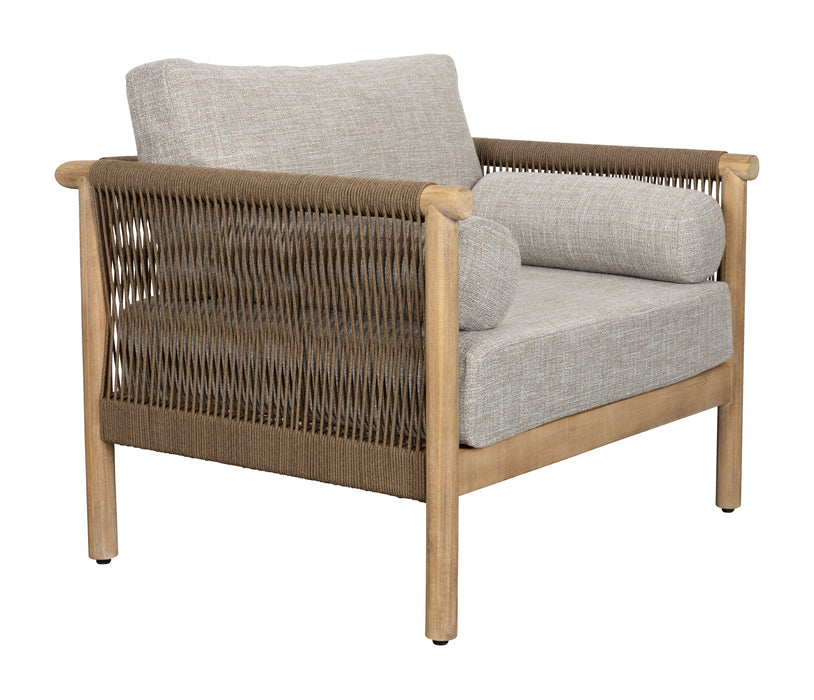 Dutchbone Loungestoel Oasis Acaciahout en touw - Naturel