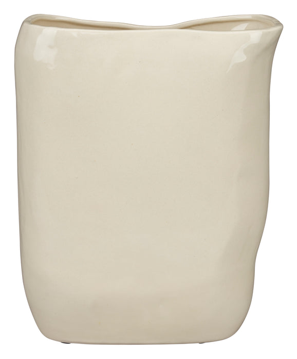 Dutchbone Vaas Edna 31cm - Beige