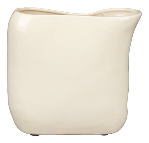 Dutchbone Vaas Edna 18cm - Beige - ThatLyfeStyle