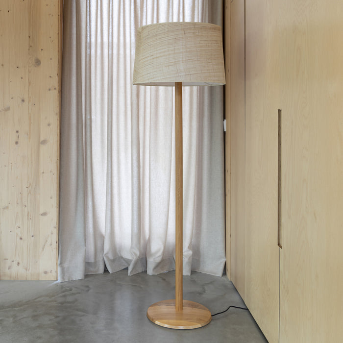 Zuiver Vloerlamp Elton Eikenhout en katoen, 155cm - Naturel