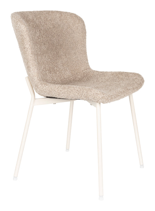 ZILT Eetkamerstoel Sharyl Chenille - Beige - ThatLyfeStyle