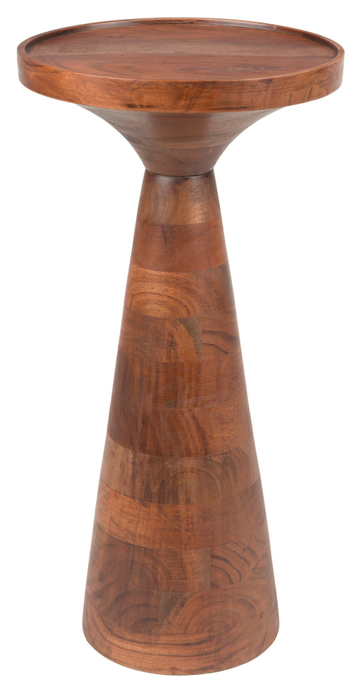 Zuiver Ronde Bijzettafel Floss Acaciahout, 28cm - Walnoot - ThatLyfeStyle