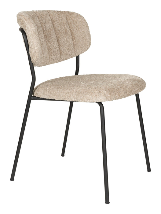 ZILT Eetkamerstoel Kolten Bouclé - Beige