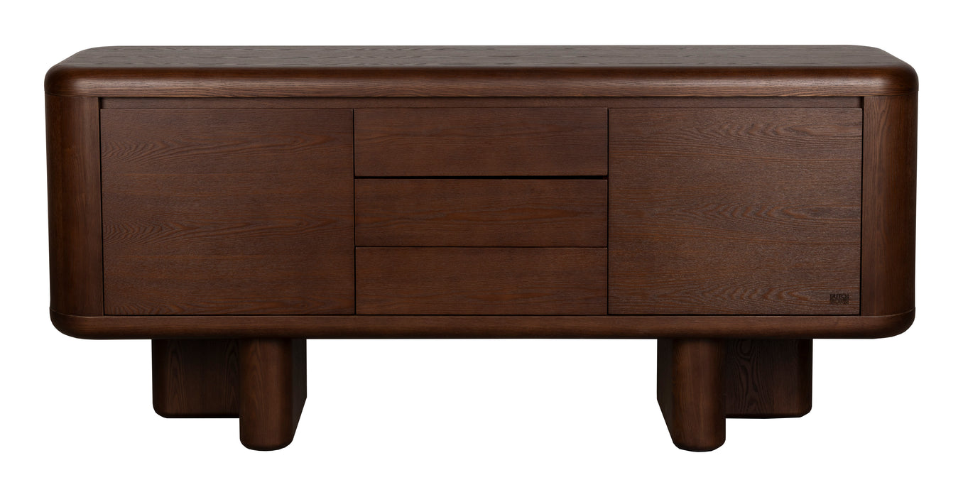 Dutchbone TV-meubel Herman Walnootlook, 160cm - Bruin - ThatLyfeStyle