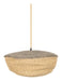 ZILT Hanglamp Dauw M Naturel vezel, 45 x 20cm