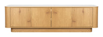 ZILT TV-meubel Nathen Eiken en marmerlook, 180cm - Naturel