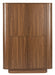 ZILT Opbergkast Nathen Walnoot en marmerlook, 140 x 100cm - Bruin