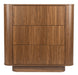 ZILT Ladekast Nathen Walnoot en marmerlook, Met 3 lades - Bruin