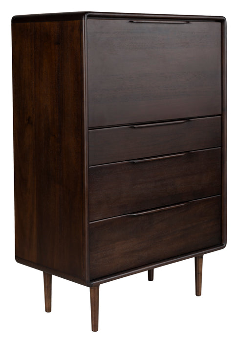 Dutchbone Opbergkast Elroy Acaciahout, 80 x 120cm - Walnoot