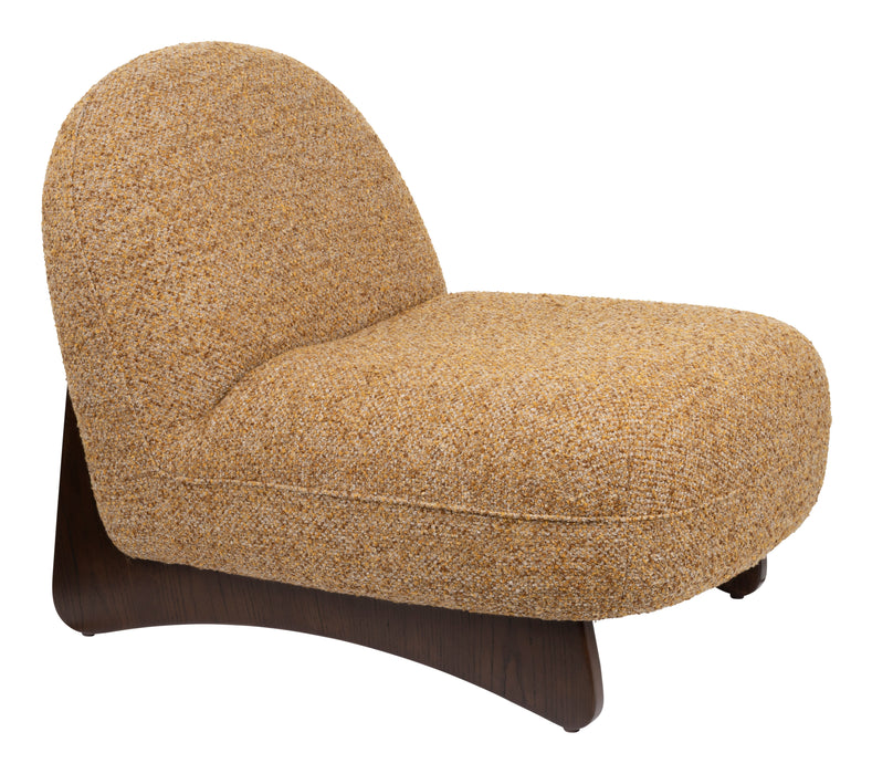 Dutchbone Fauteuil Loom Bouclé en hout - Bruin