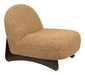 Dutchbone Fauteuil Loom Bouclé en hout - Bruin