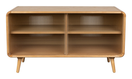 Zuiver TV-meubel Rise Eikenlook en glas, 100cm - Naturel - ThatLyfeStyle