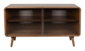 Zuiver TV-meubel Rise Walnootlook en glas, 100cm - Bruin
