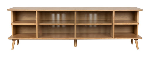 Zuiver TV-meubel Rise Eikenlook en glas, 180cm - Naturel