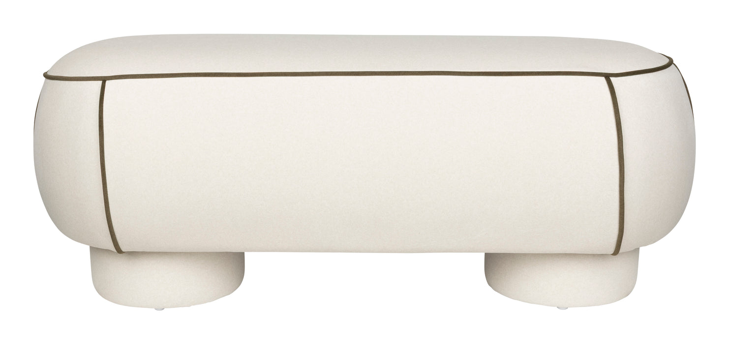 ZILT Hocker Jannetta 121 x 44cm - Wit