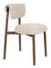ZILT Eetkamerstoel Jeremey Geweven stof en hout - Beige