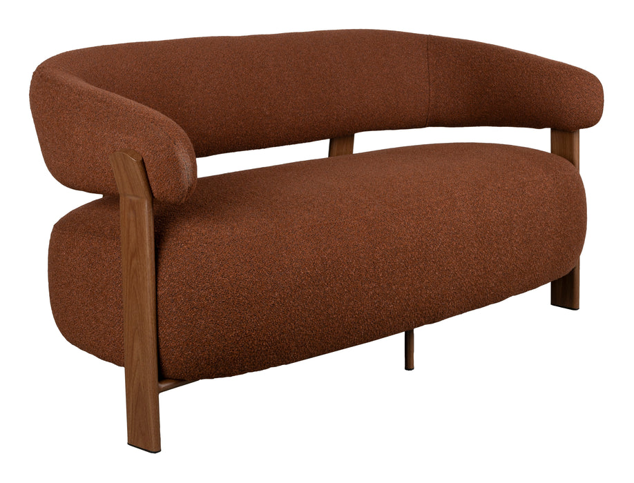 Sohome 2-zits Bank Rosemarijn 135cm, Geweven stof - Bruin