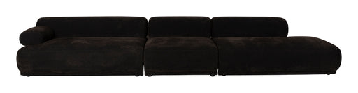 Zuiver 4,5-zits Bank Rembrandt 455cm, Ribstof - Donkerbruin - ThatLyfeStyle