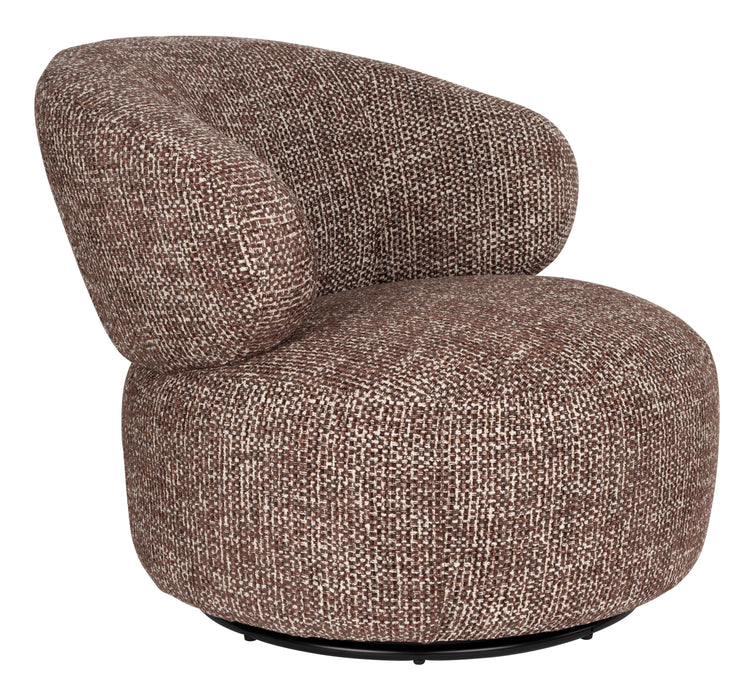 Dutchbone Fauteuil Walter Grof geweven stof - Bruin
