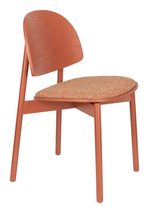 Zuiver Eetkamerstoel Sunrise Stof en hout - Rood - ThatLyfeStyle