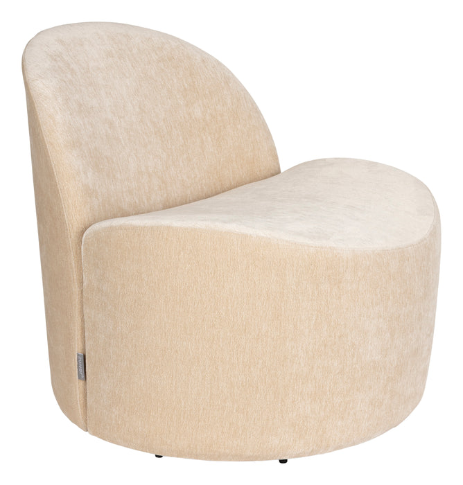 Zuiver Fauteuil Bloom Grof geweven stof - Beige