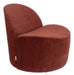 Zuiver Fauteuil Bloom Grof geweven stof - Rood