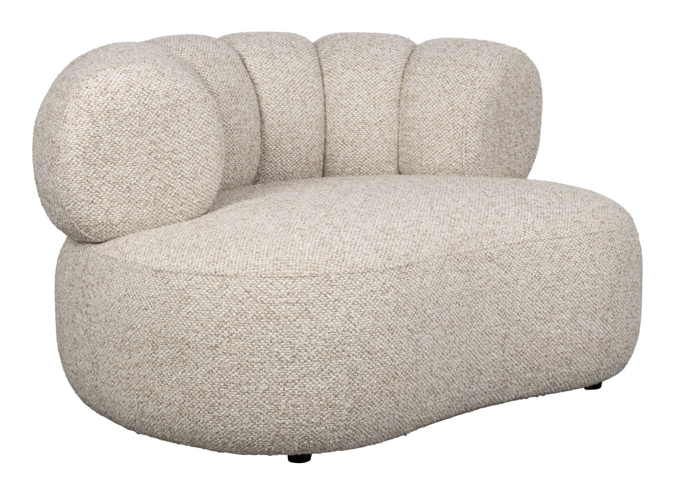 Dutchbone Fauteuil Duvane Bouclé - Beige