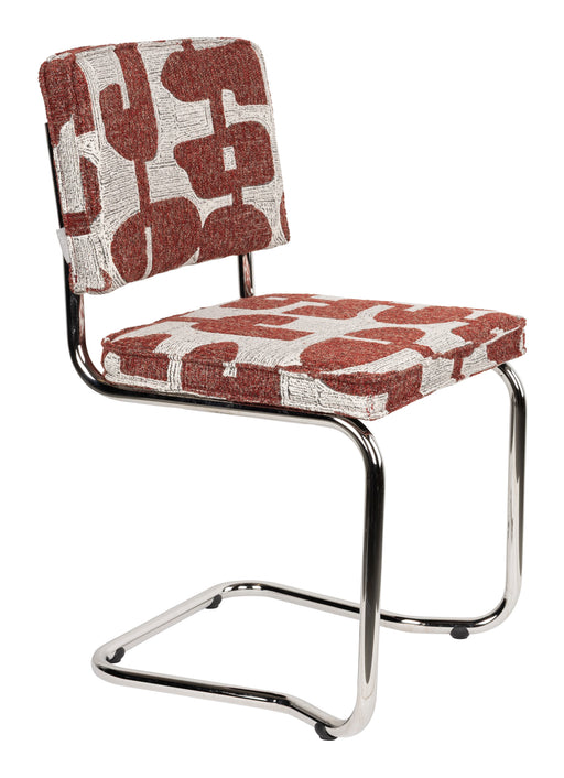 Zuiver Eetkamerstoel Ridge Kink, Deco - Rood - ThatLyfeStyle