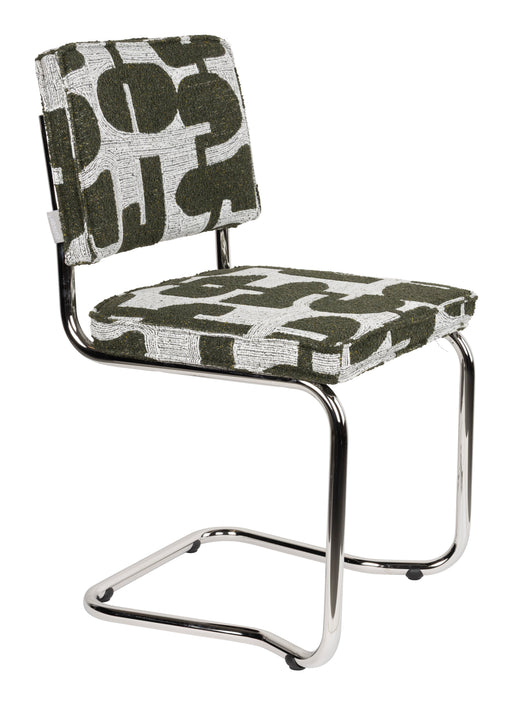 Zuiver Eetkamerstoel Ridge Kink, Deco - Groen