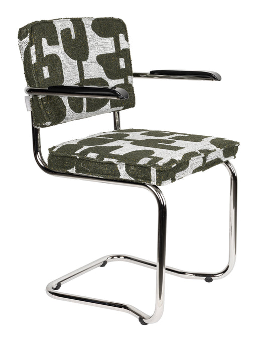Zuiver Eetkamerstoel Ridge Kink, Deco - Groen - ThatLyfeStyle