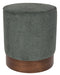 Dutchbone Hocker Bellevue Geweven stof en hout - Groen
